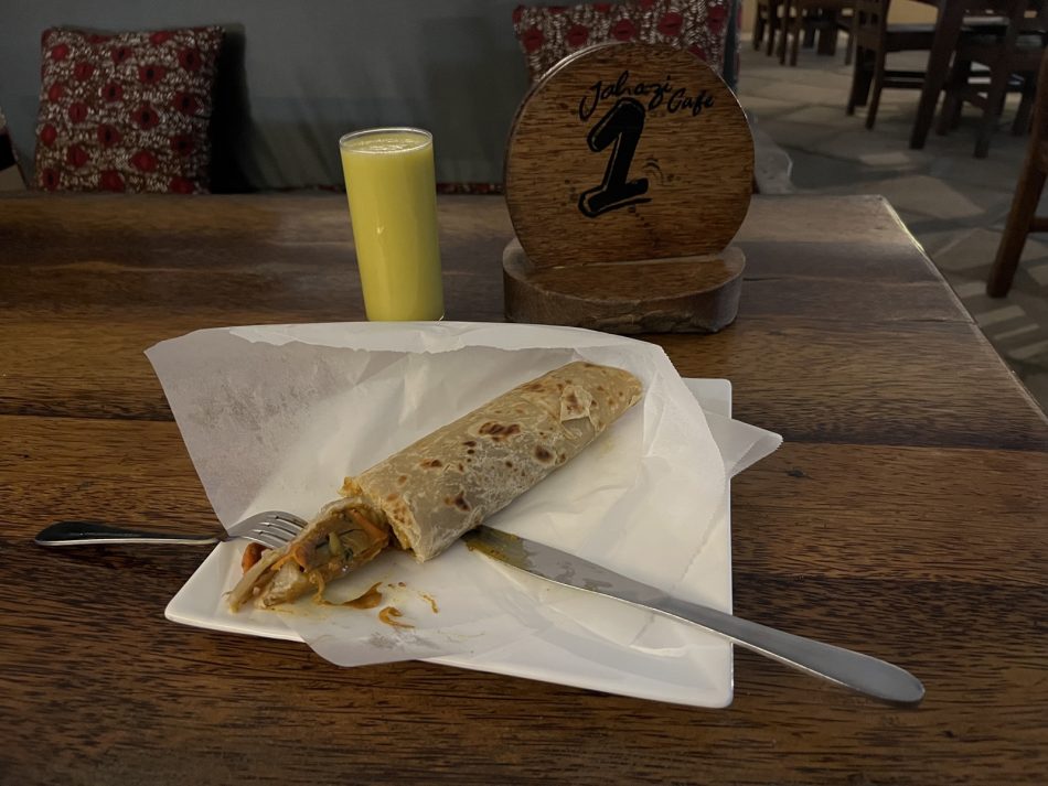 Chapati wrap beef - Jahazi Restaurant